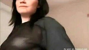 Amateur homemade video of couple teasing each other