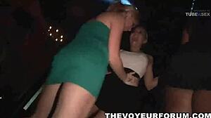 Striptease and titty-fucking: A wild night out for amateurs