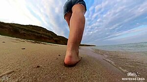Let me guide you through my barefoot adventure on the beach