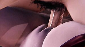 스트리트 파이터 6의 3D 헨타이 만화 캠미의 큰 가슴과 큰 엉덩이