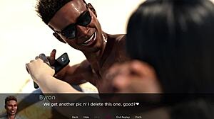Lisas erotiska äventyr med Byron på stranden i 3D hentai
