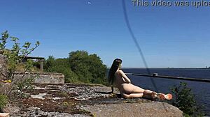 Real military training with nude shooters at Totleben Island