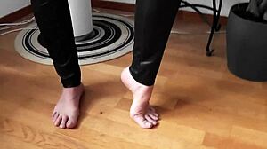 Compilation of messy dildo play and foot fetishism with milfs