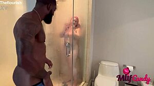 Loree Love and Ace Bigs get intimate in a trailer bathroom