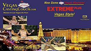 Divines divoké Vegas BDSM sedenie s extrémnym otroctvom a hračkami